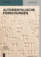 Altorientalische Forschungen Abo