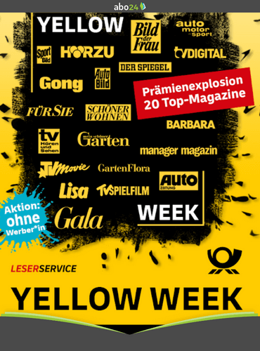 Yellow Week beim Leserservice der deutschen Post